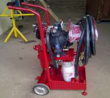 Lube service cart unit
