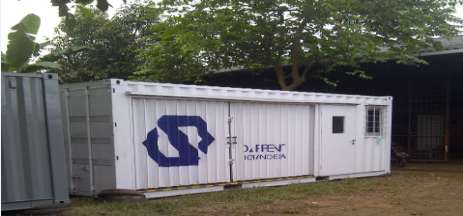 Eksterior service container tampak lain