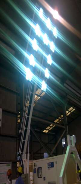 Tower Lamp installed on site
